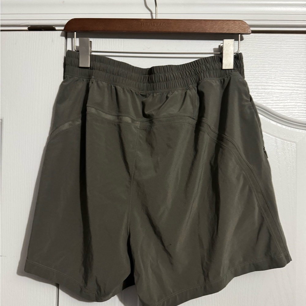 2 lululemon athletica Gray and Olive Athletic Shorts - Picture 3 of 5